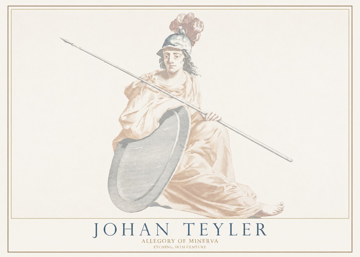 Johan Teyler Allegory of Minerva No1 - Poszter