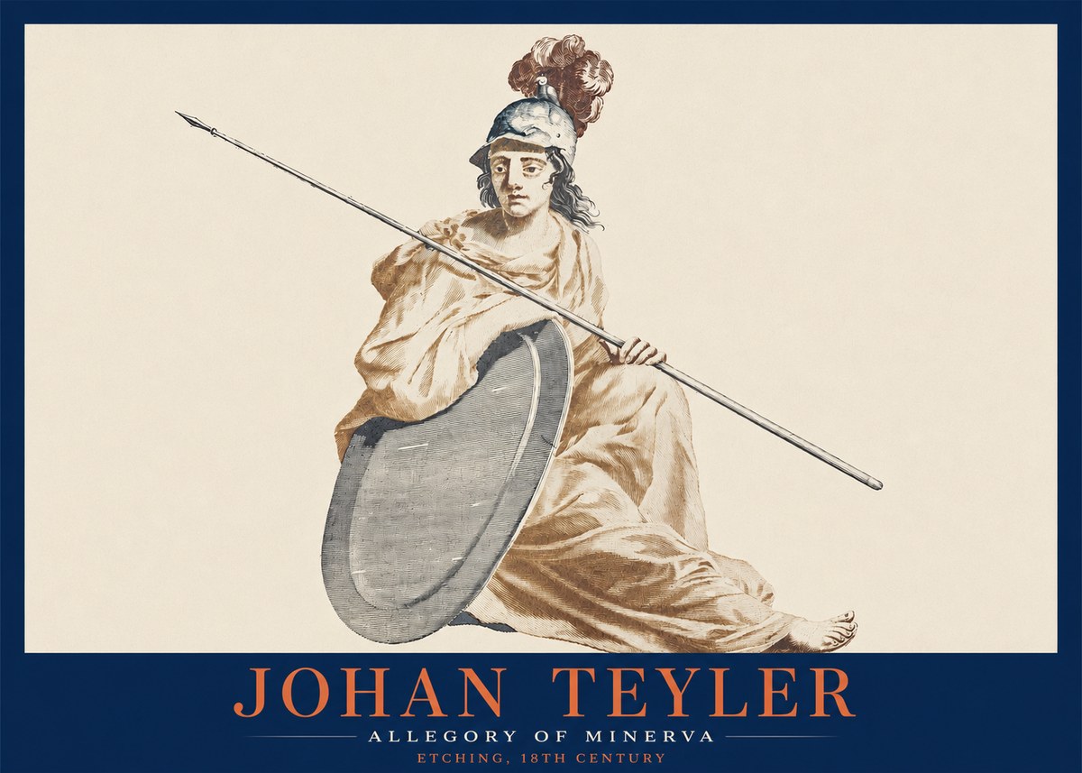 Johan Teyler Allegory of Minerva No2 - Poszter