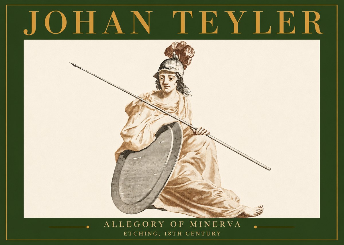 Johan Teyler Allegory of Minerva No4 - Poszter