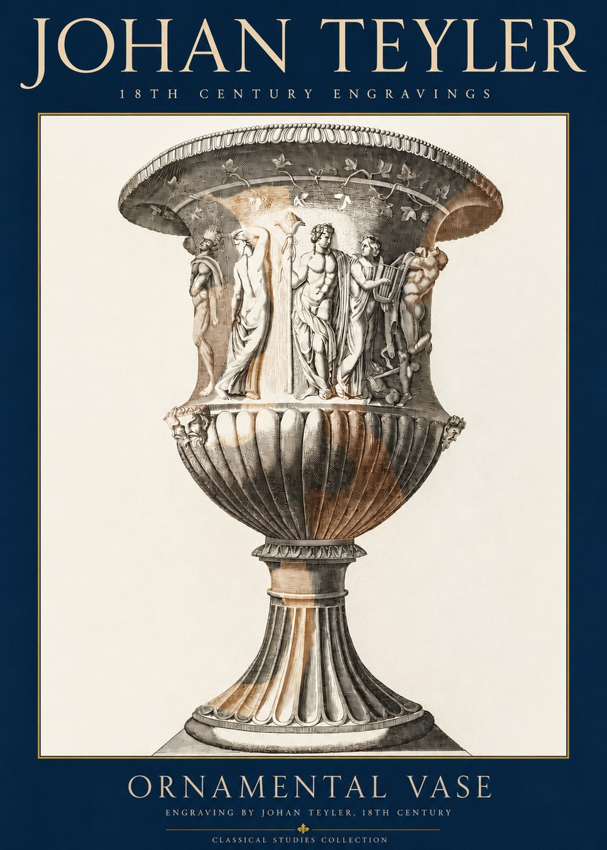 Johan Teyler Ornamental Vase II No3 - Poszter