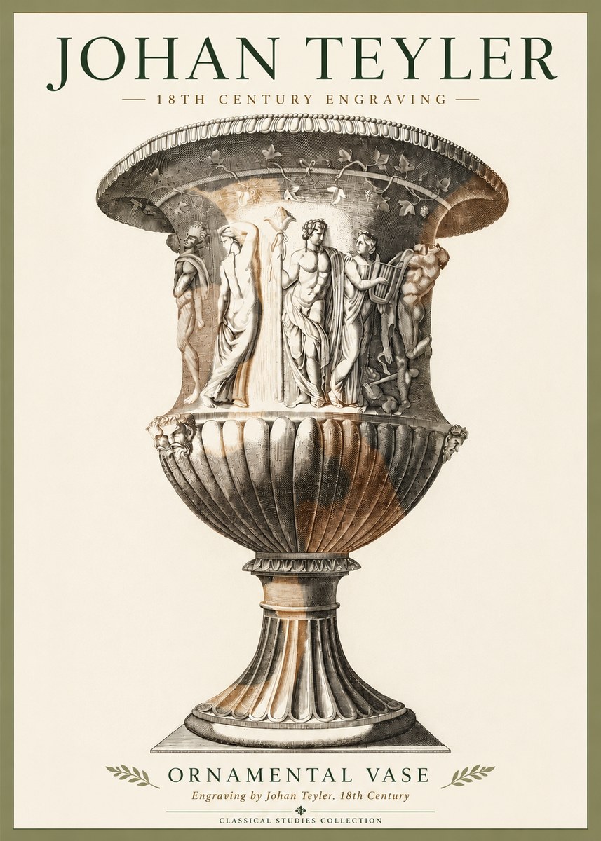 Johan Teyler Ornamental Vase II No4 - Poszter