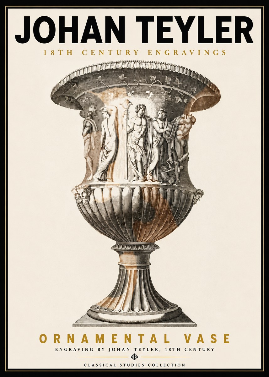Johan Teyler Ornamental Vase II No5 - Poszter