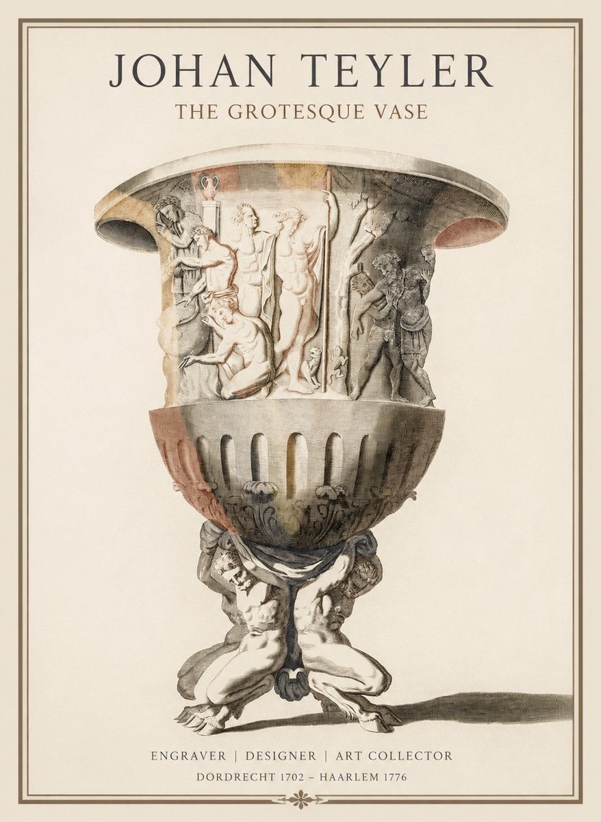 Johan Teyler The Grotesque Vase No1 - Poszter