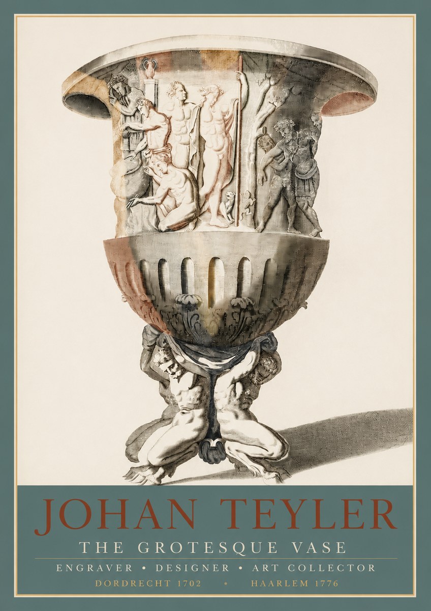 Johan Teyler The Grotesque Vase No3 - Poszter