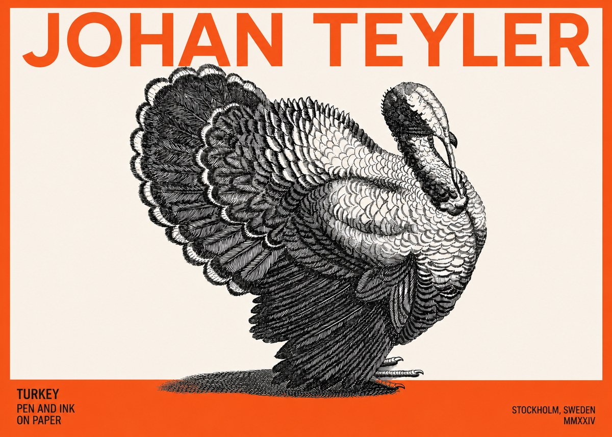 Johan Teyler Turkey No3 - Poszter