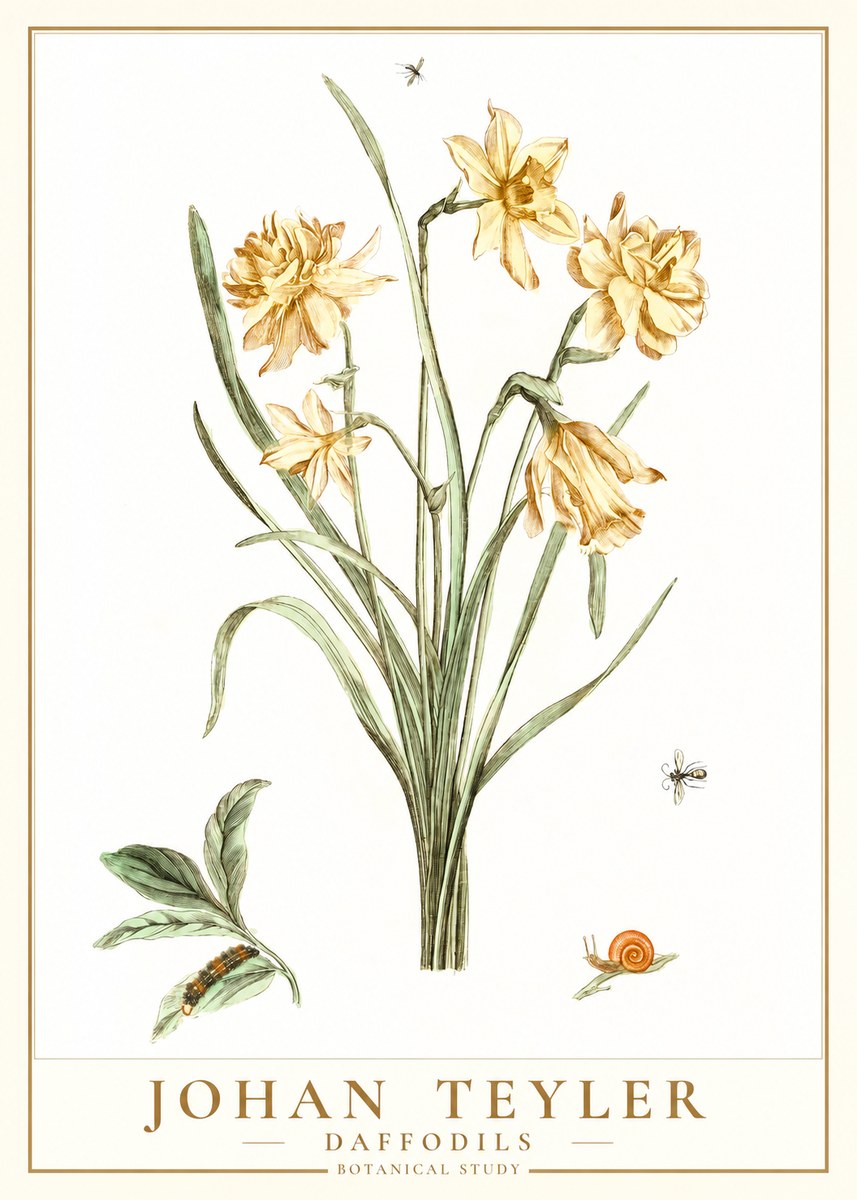 Johan Teyler Daffodils No1 - Poszter