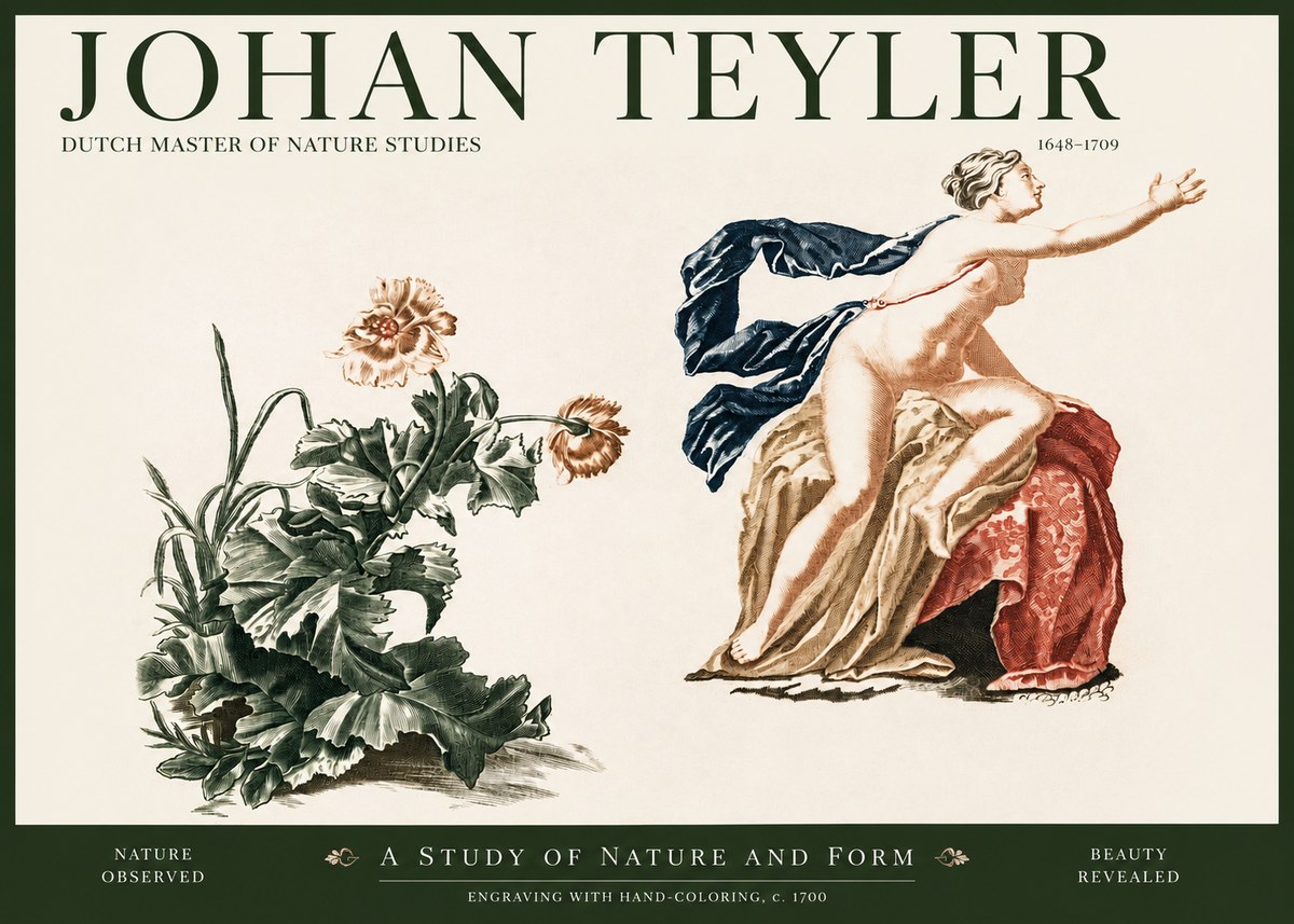 Johan Teyler A Study of Nature and Form No2 - Poszter