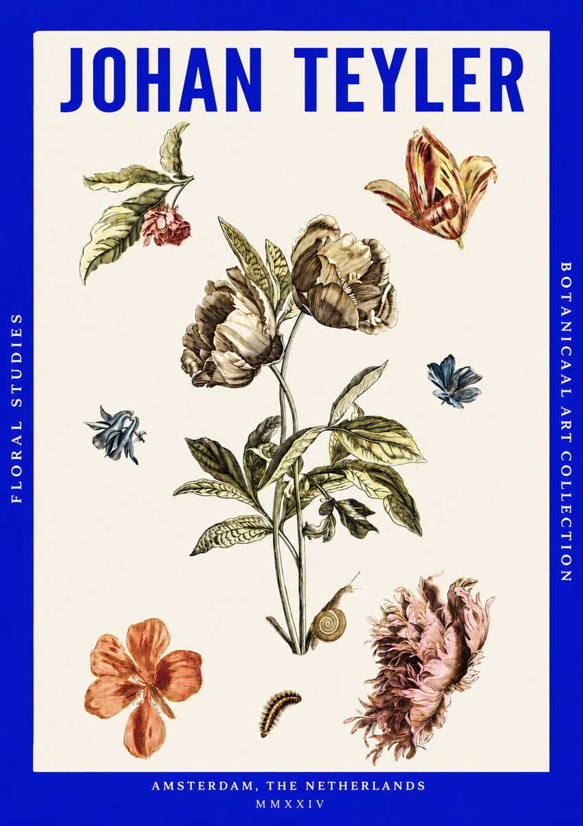 Johan Teyler Floral Studies No3 - Poszter