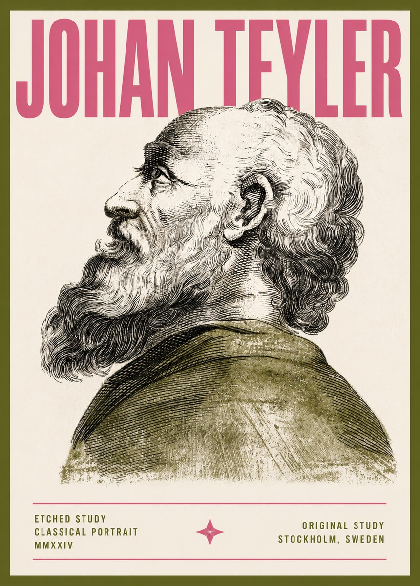 Johan Teyler Profile Study No5 - Poszter
