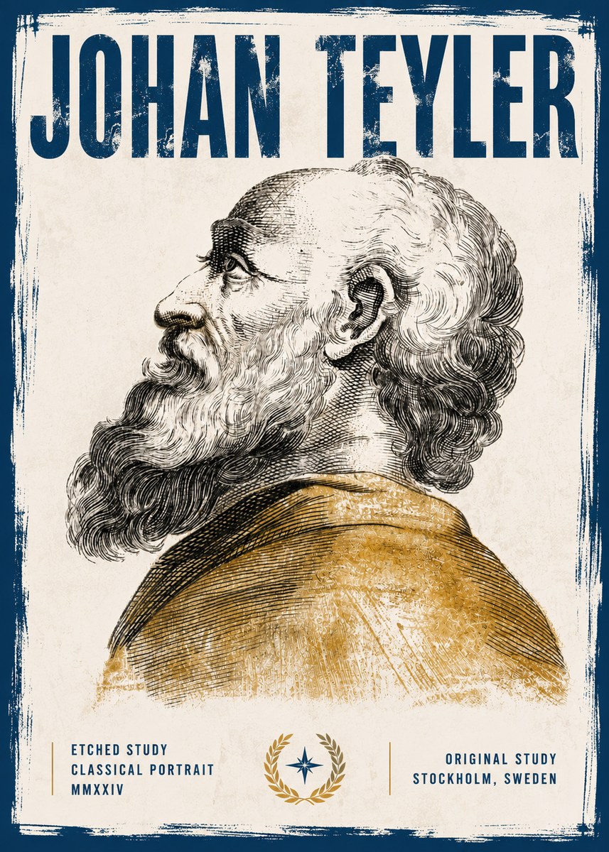 Johan Teyler Profile Study No6 - Poszter
