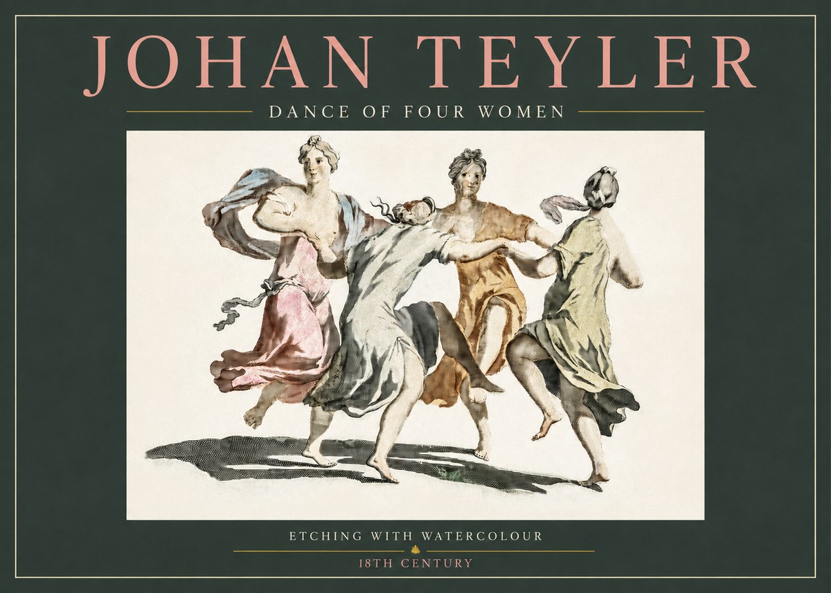 Johan Teyler Dance of Four Women No3 - Poszter