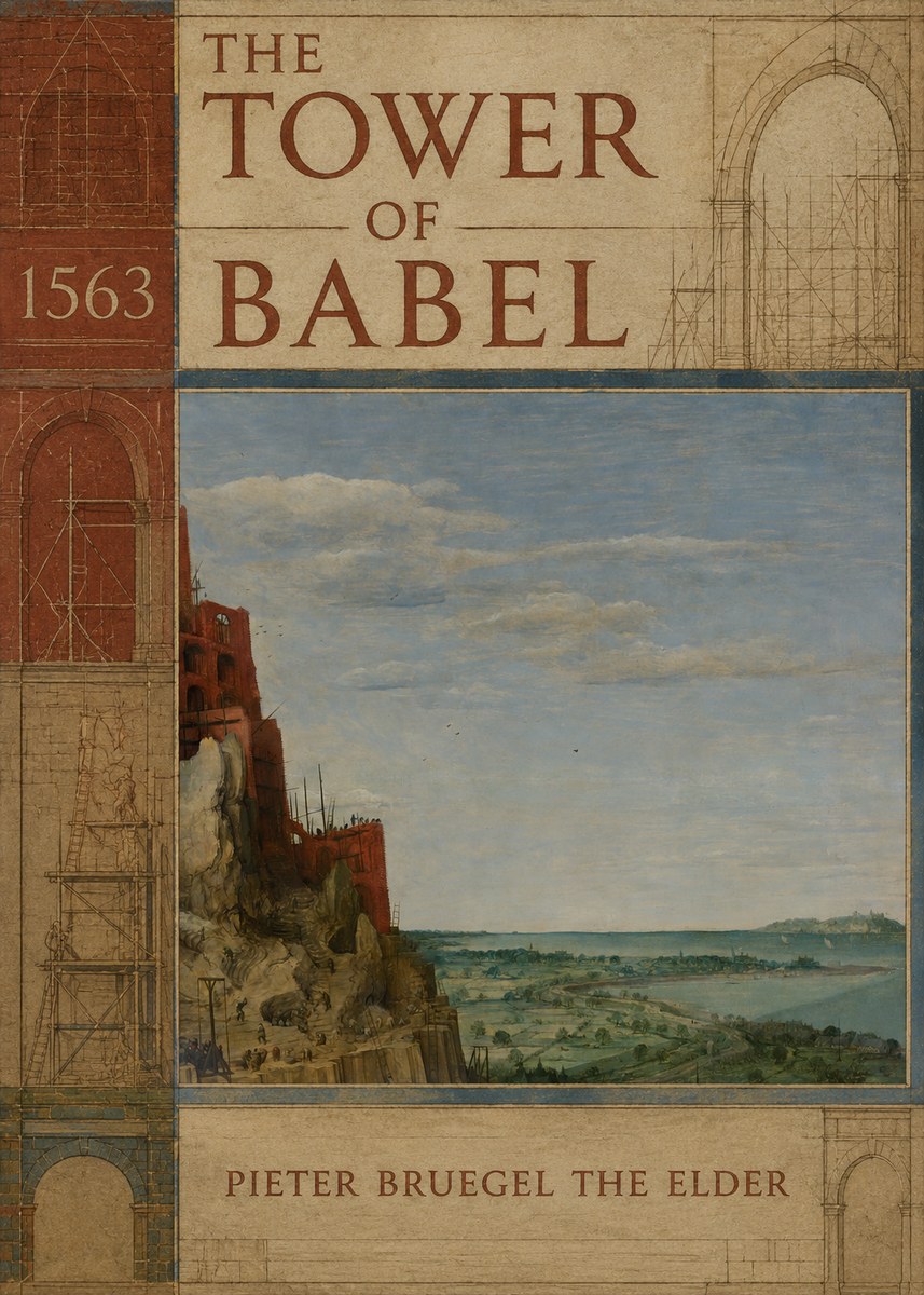 Pieter Bruegel The Tower of Babel X No2 - Poszter