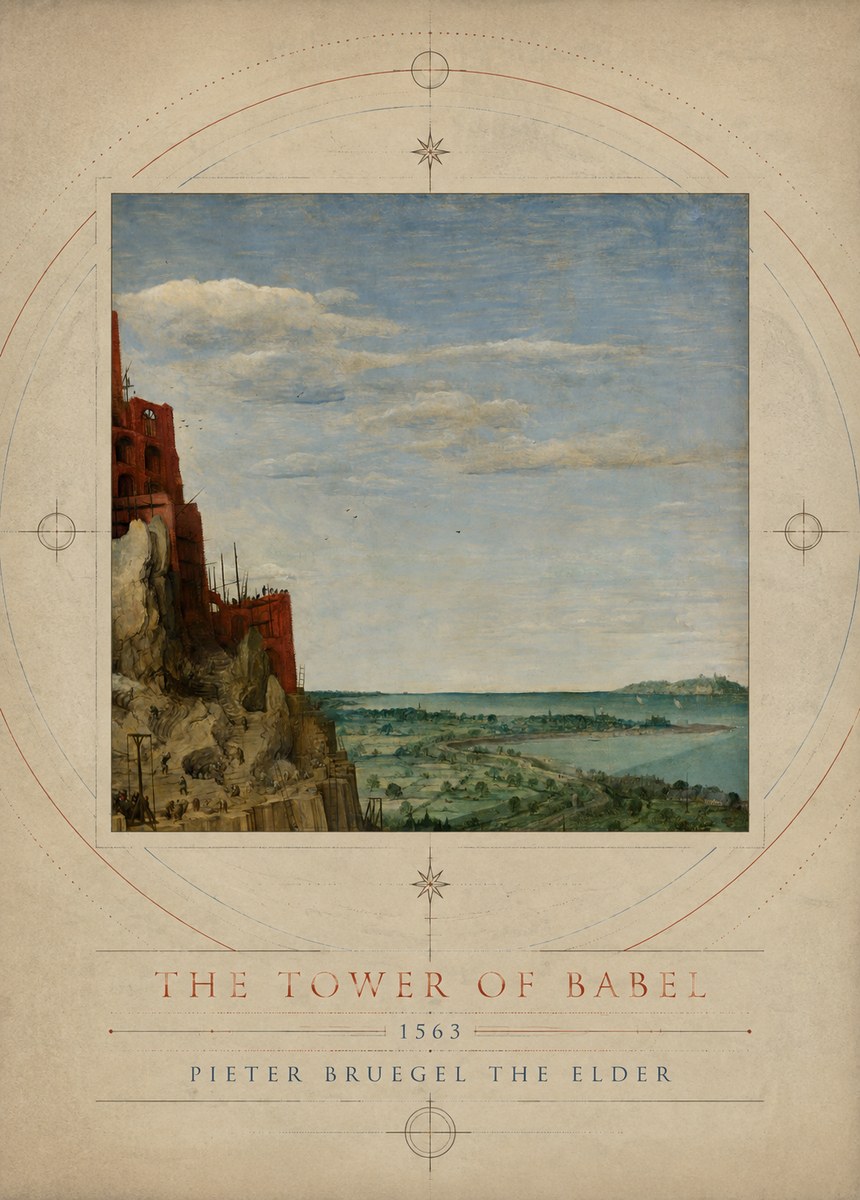 Pieter Bruegel The Tower of Babel X No3 - Poszter