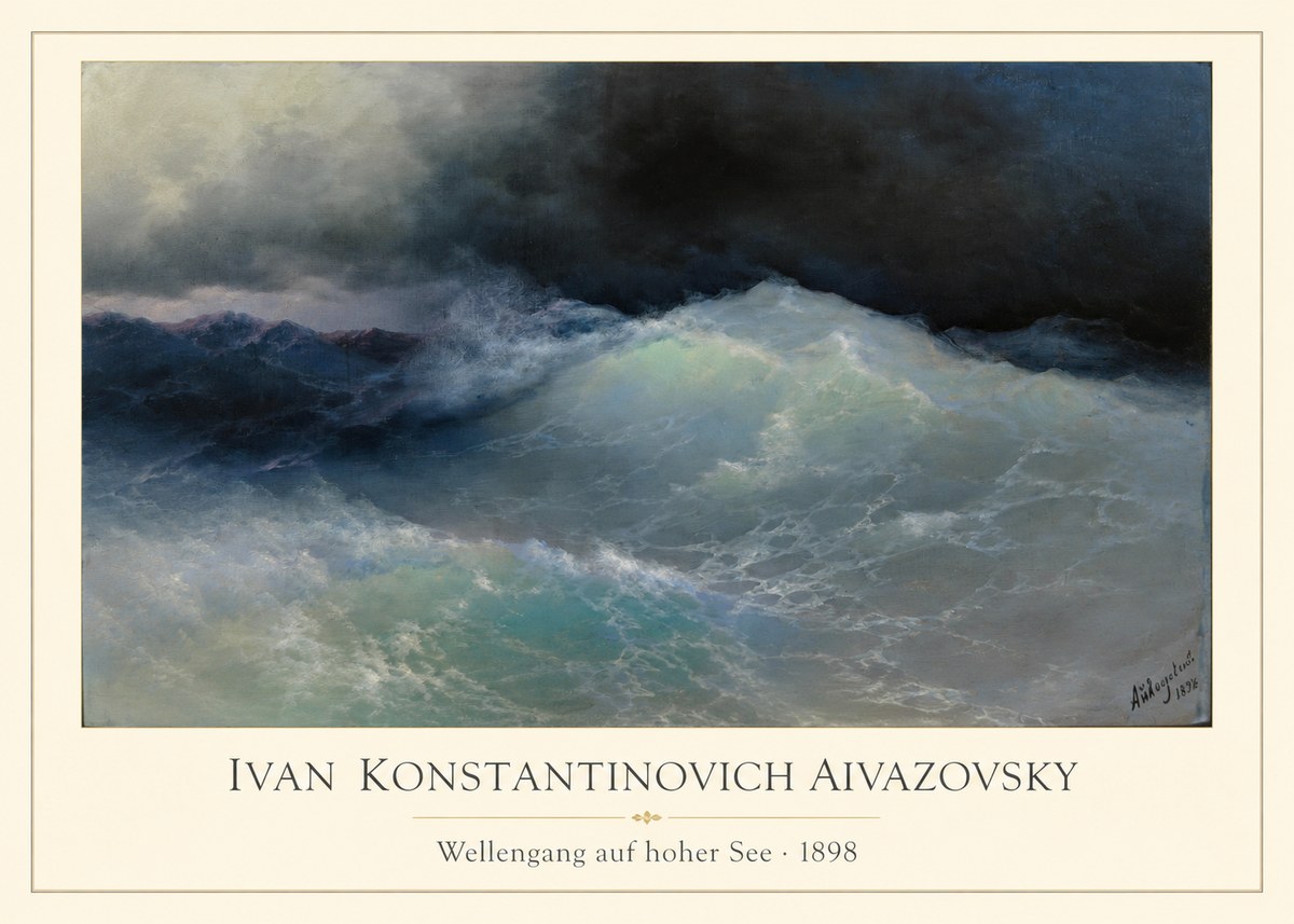 Ivan Konstantinovich Aivazovsky Wellengang Auf Hoher See No1 - Poszter