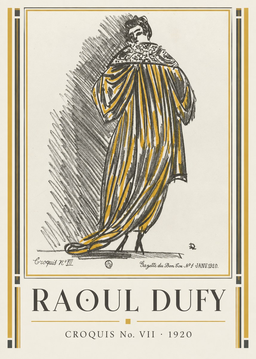 Raoul Dufy Croquis No. Vii No1 - Poszter
