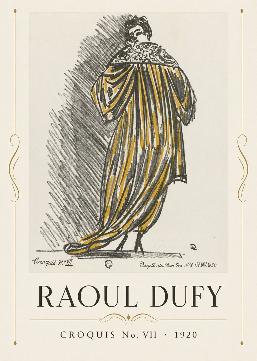 Raoul Dufy Croquis No. Vii No4 - Poszter