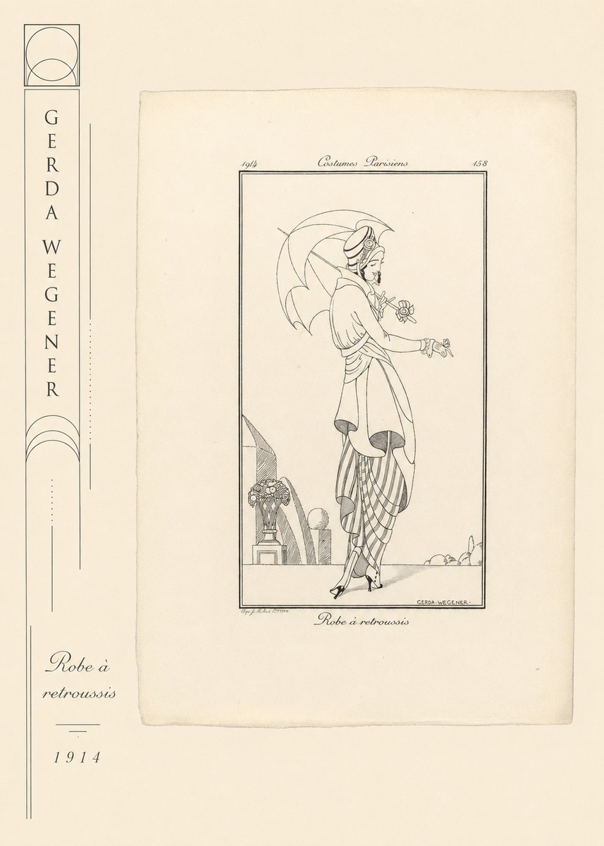 Gerda Wegener Robe À Retroussis No2 - Poszter