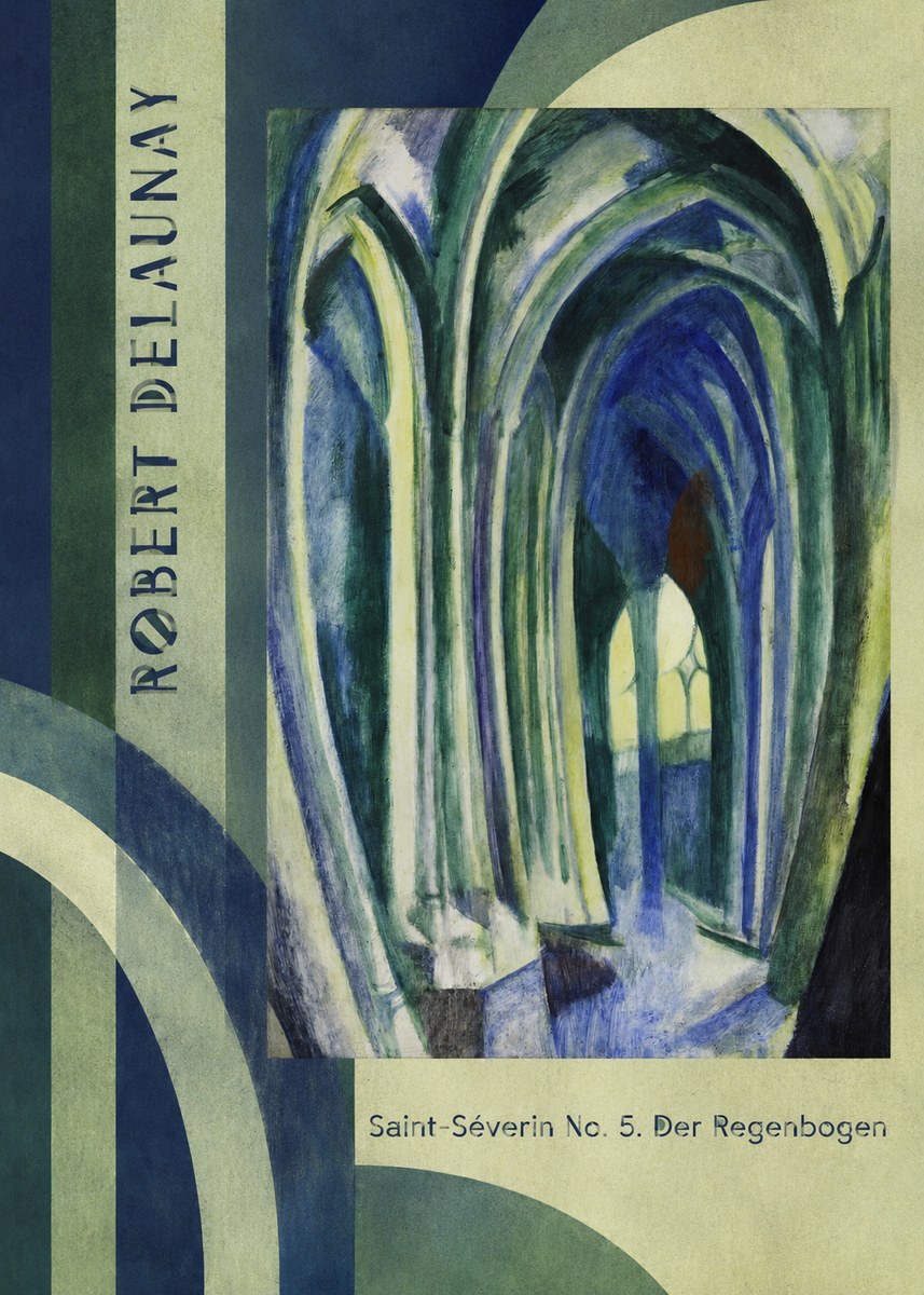 Robert Delaunay Saint-séverin No. 5. Der Regenbogen No2 - Poszter
