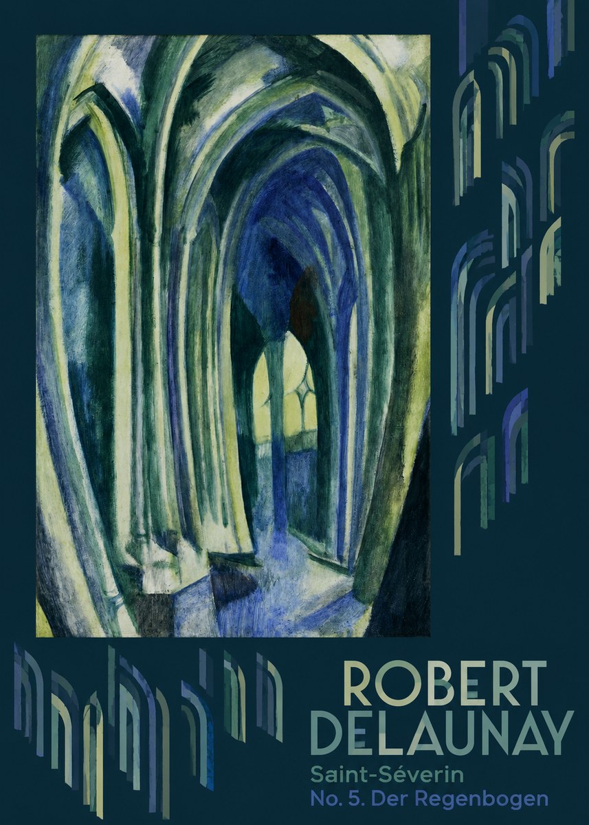 Robert Delaunay Saint-séverin No. 5. Der Regenbogen No6 - Poszter