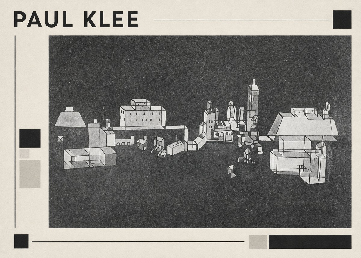 Paul Klee Architectural Forms No1 - Poszter