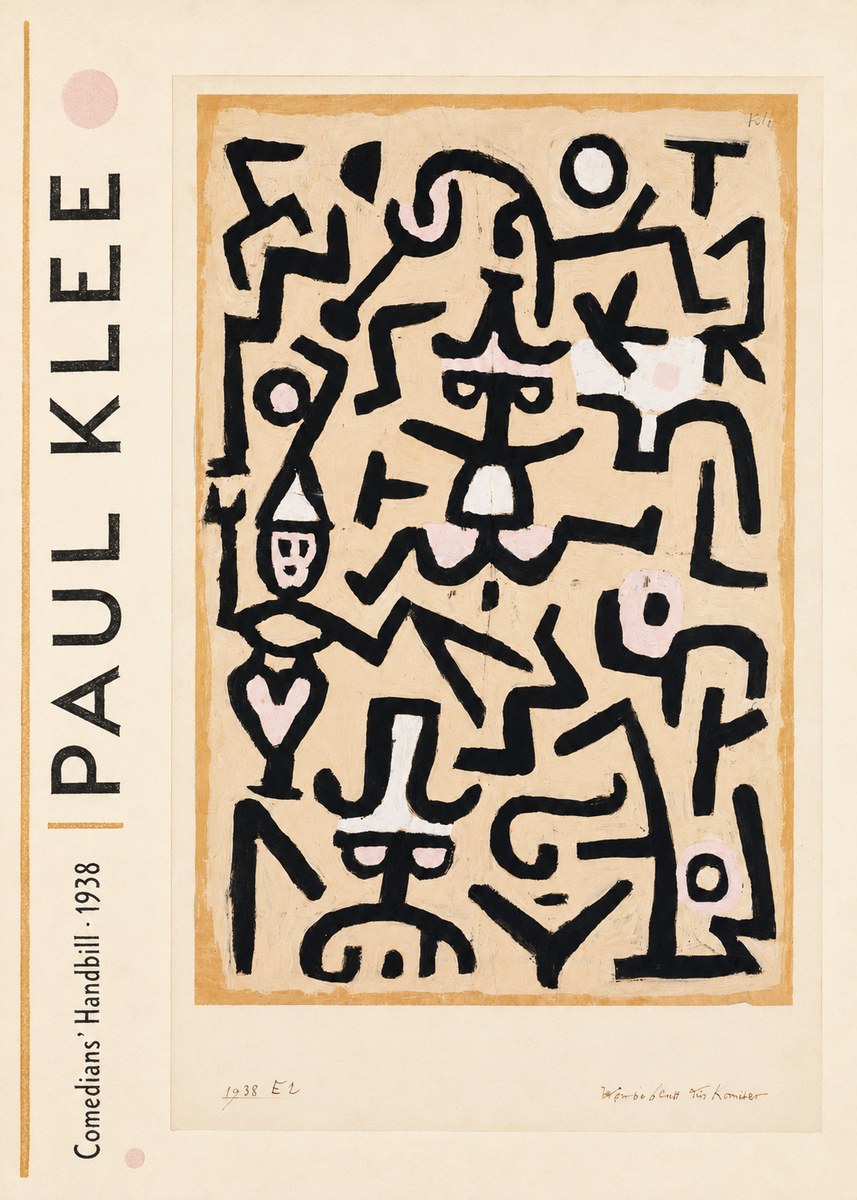 Paul Klee Comedians' Handbill No2 - Poszter