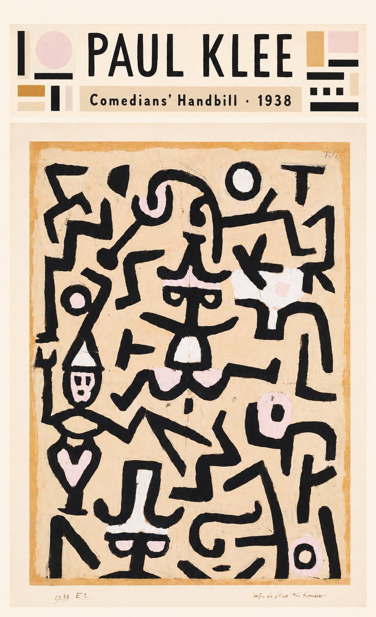 Paul Klee Comedians' Handbill No4 - Poszter