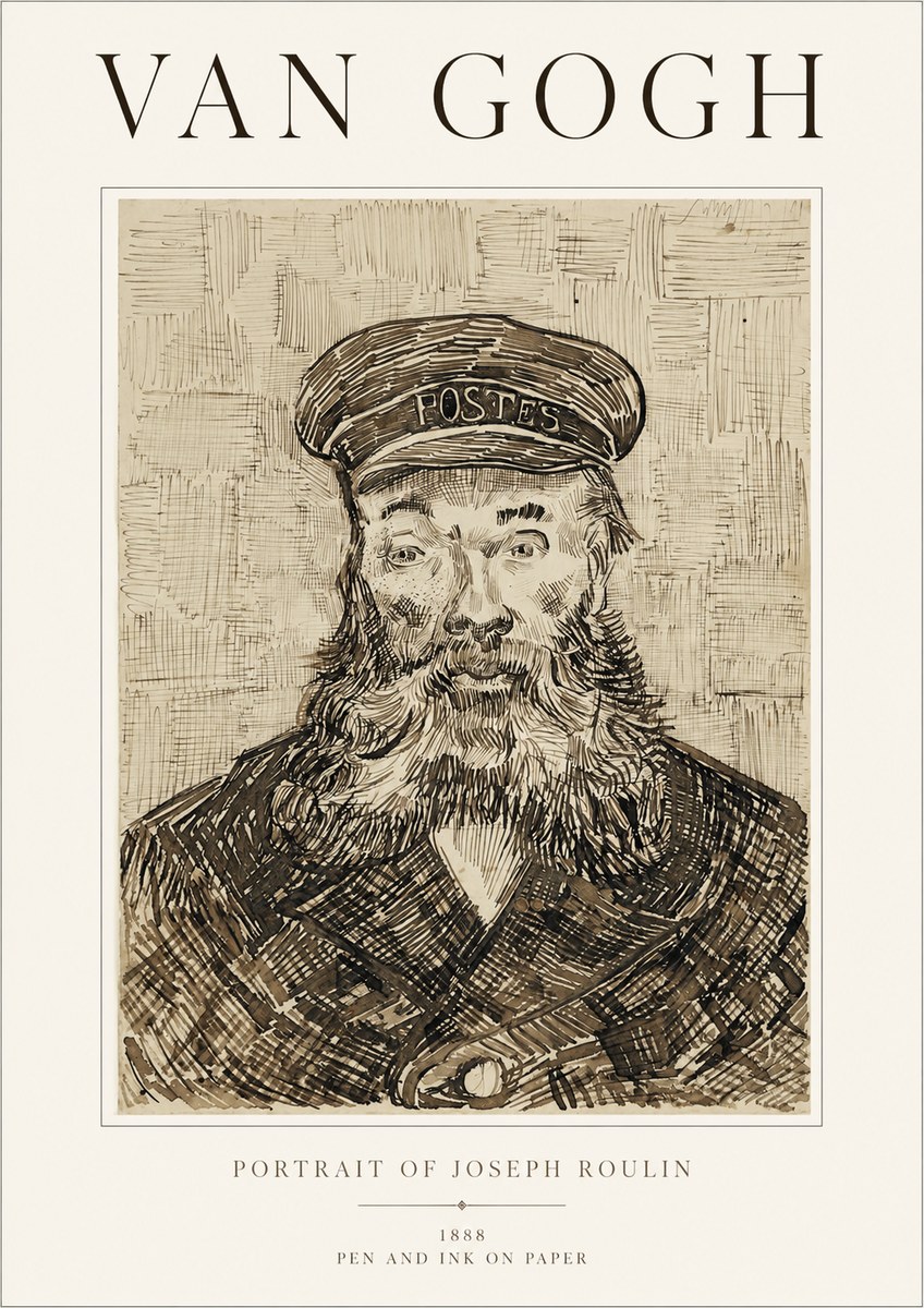 Van Gogh Portrait of Joseph Roulin I No1 - Poszter