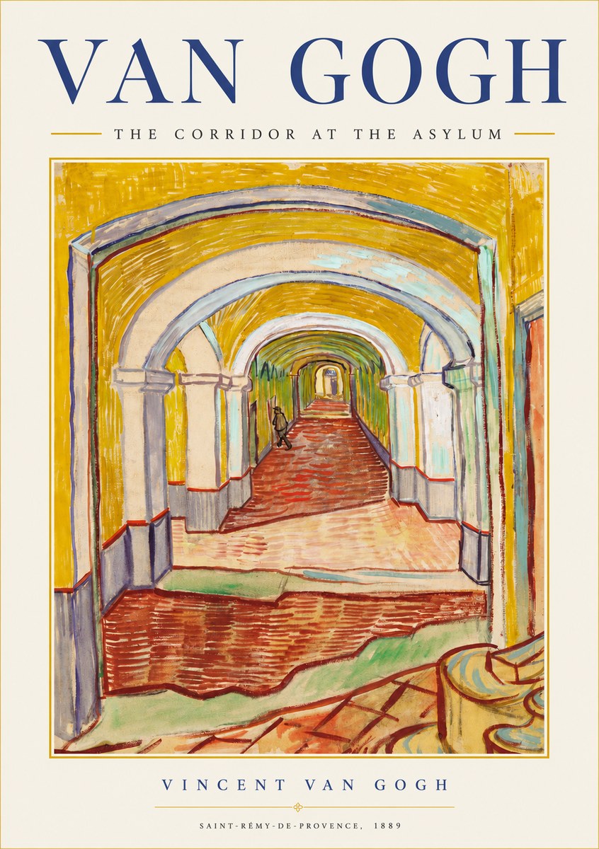 Van Gogh The Corridor at the Asylum No2 - Poszter