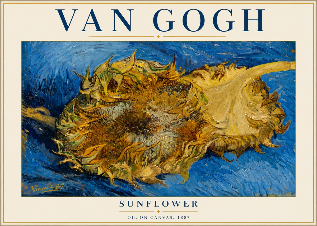 Van Gogh Sunflower No4 - Poszter