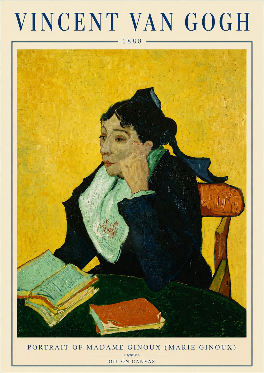 Van Gogh Portrait of Madame Ginoux (Marie Ginoux) No6 - Poszter