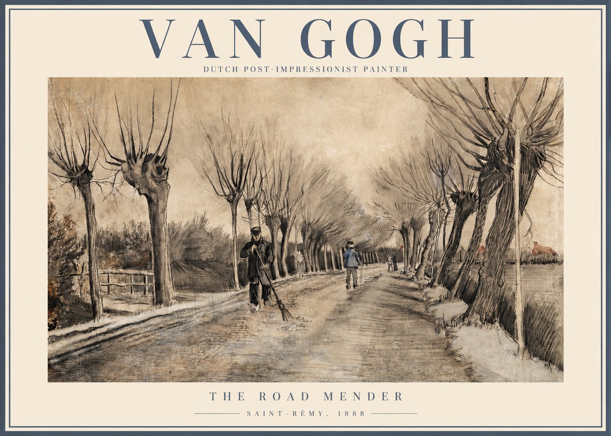 Van Gogh The Road Mender I No2 - Poszter