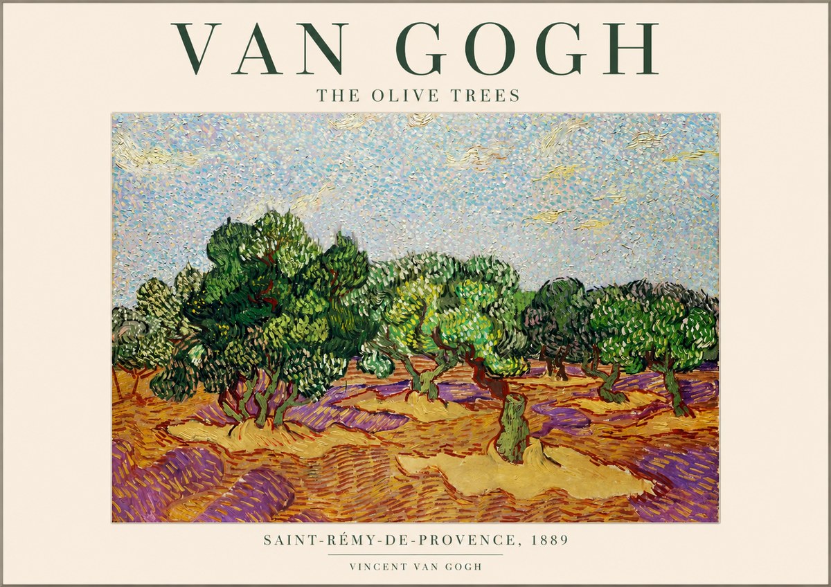 Van Gogh The Olive Trees No1 - Poszter