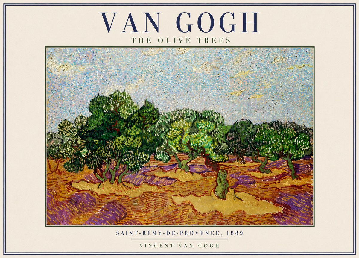 Van Gogh The Olive Trees No3 - Poszter