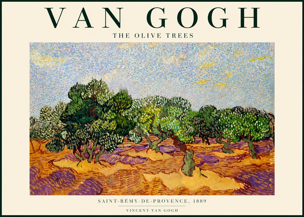 Van Gogh The Olive Trees No4 - Poszter