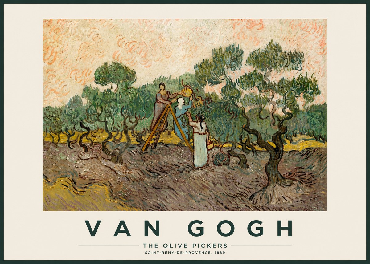 Van Gogh The Olive Pickers I No2 - Poszter