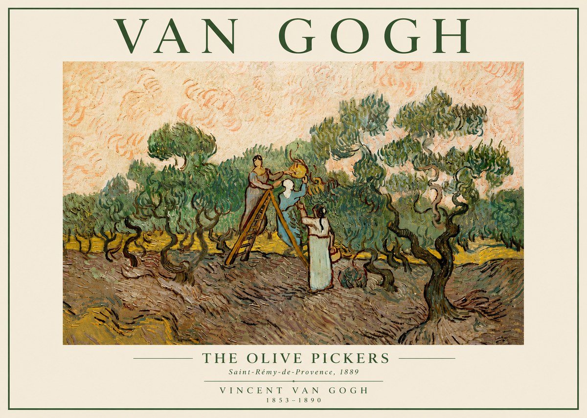 Van Gogh The Olive Pickers I No5 - Poszter