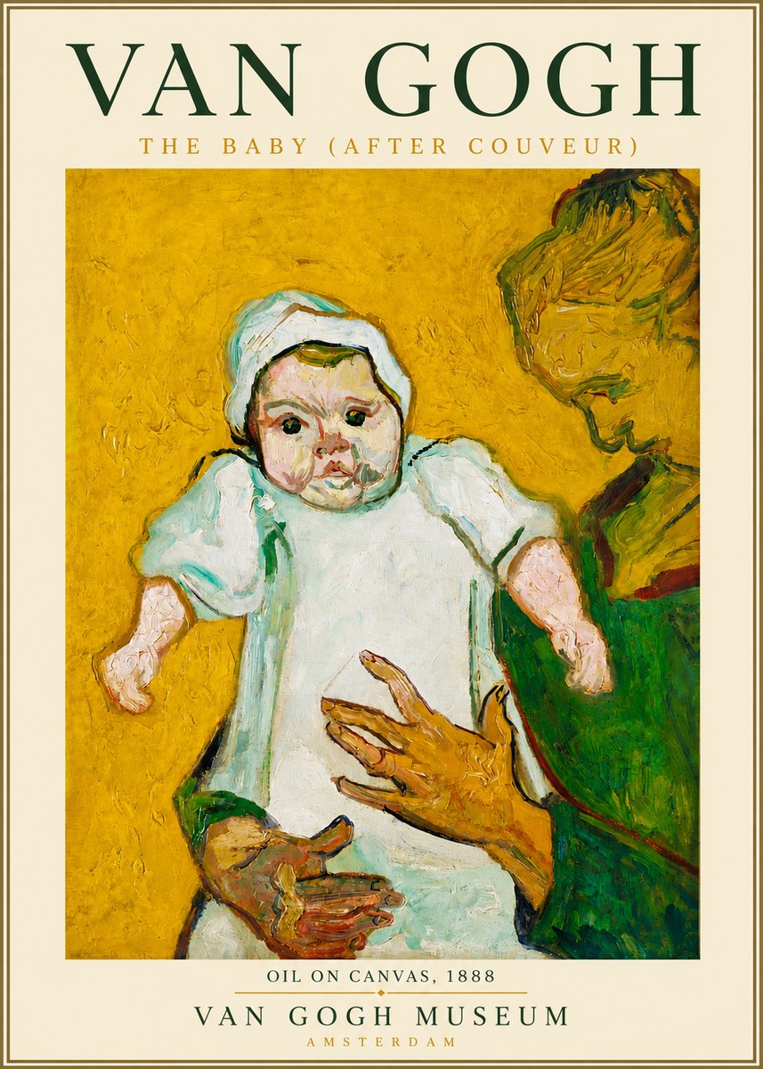 Van Gogh The Baby (After Couveur) No5 - Poszter