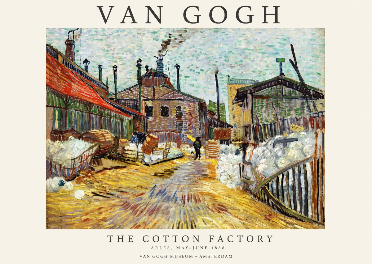 Van Gogh The Cotton Factory No1 - Poszter