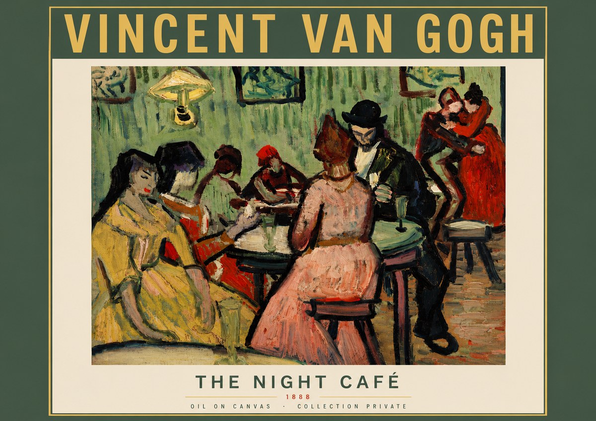Van Gogh The Night Café I No5 - Poszter