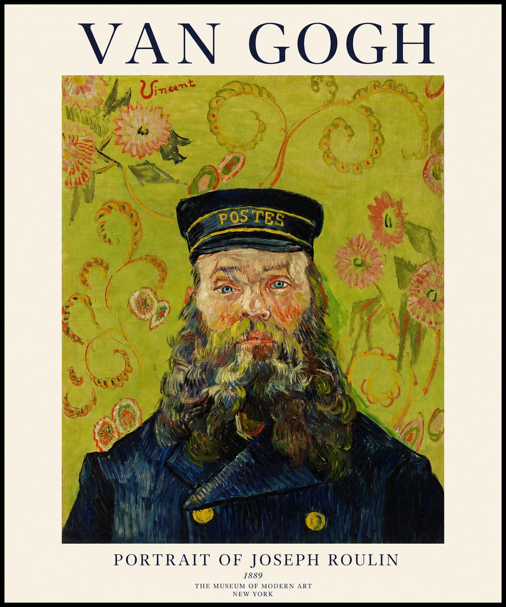 Van Gogh Portrait of Joseph Roulin II No1 - Poszter