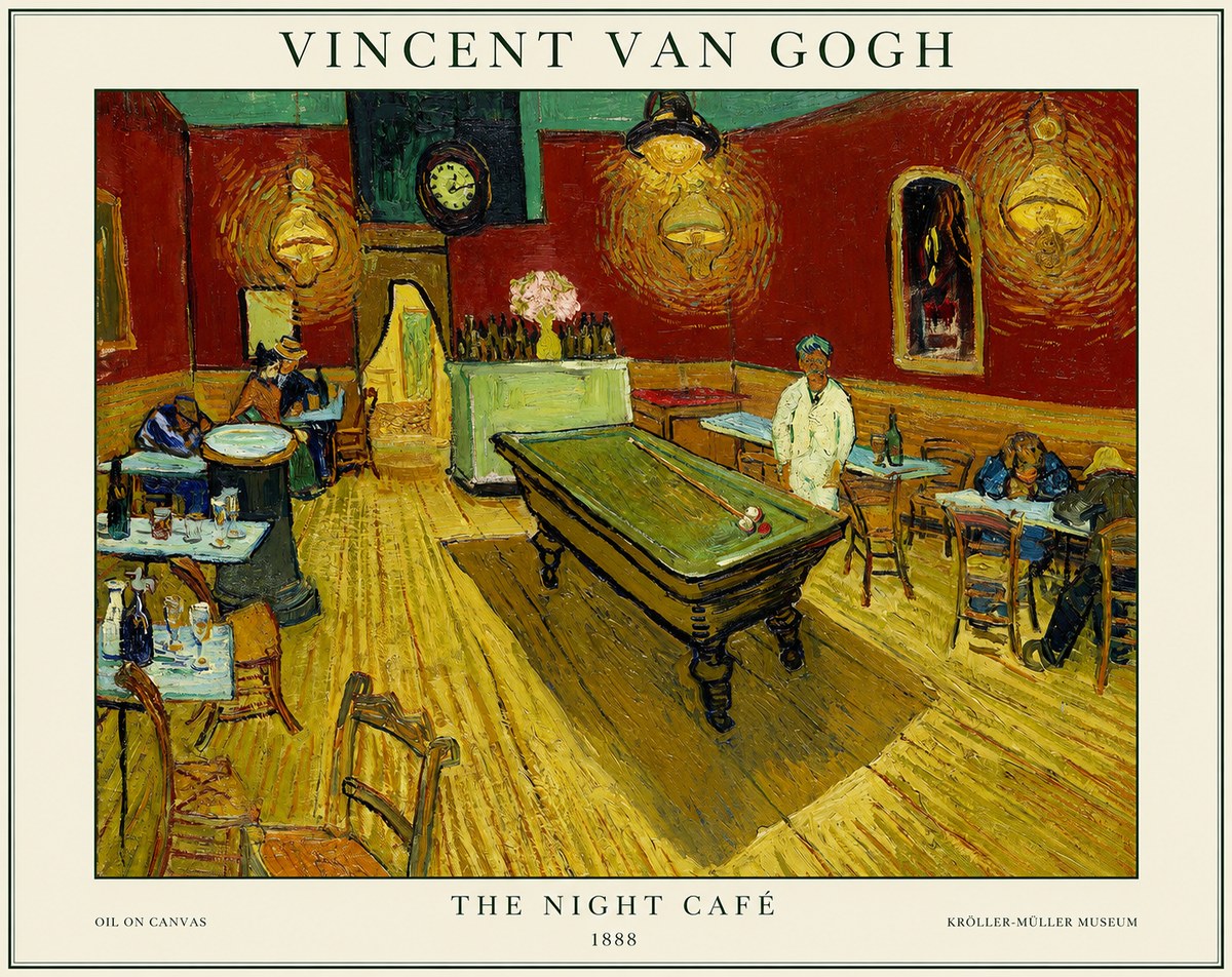 Van Gogh The Night Café II No1 - Poszter