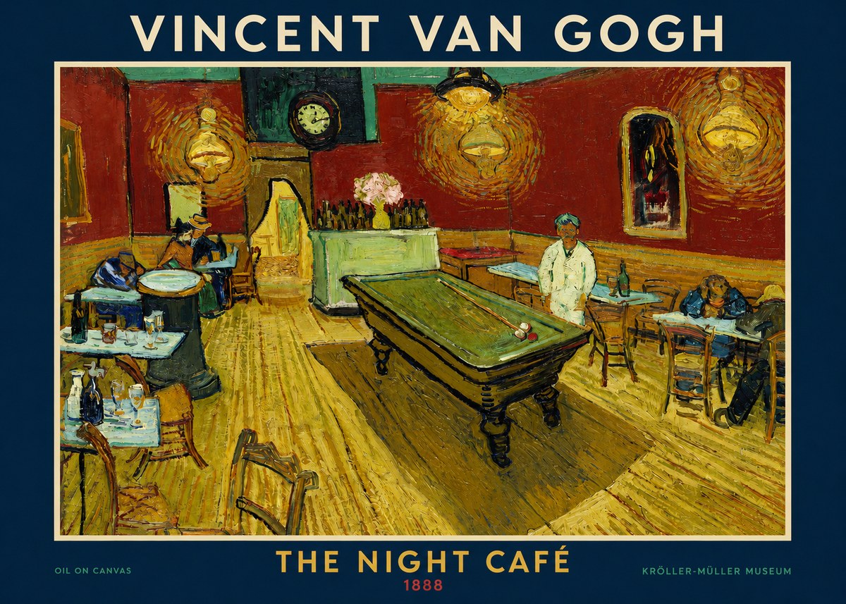 Van Gogh The Night Café II No2 - Poszter