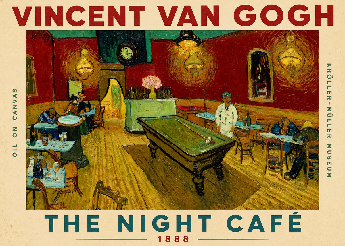 Van Gogh The Night Café II No5 - Poszter