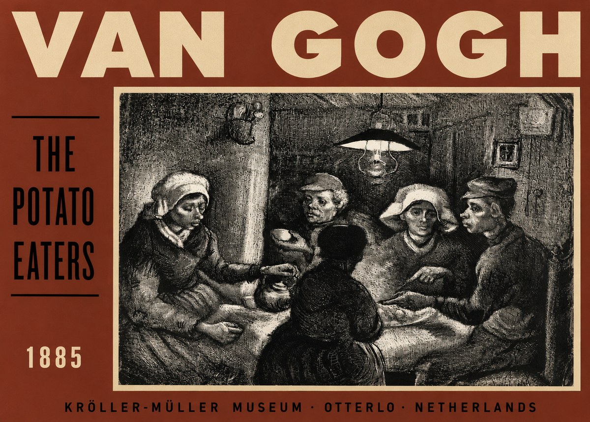 Van Gogh The Potato Eaters I No3 - Poszter