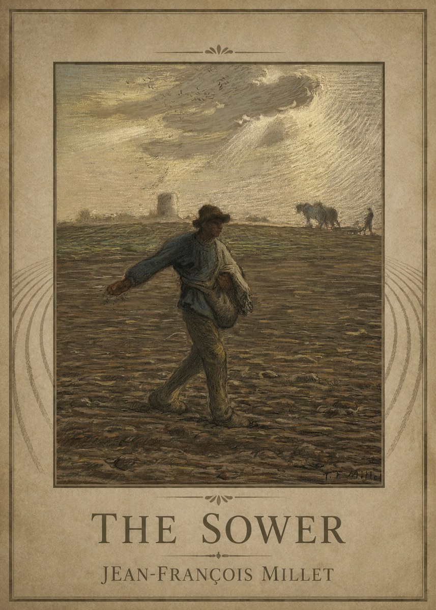 Jean-François Millet The Sower I No1 - Poszter