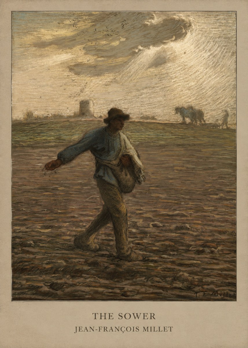 Jean-François Millet The Sower I No5 - Poszter