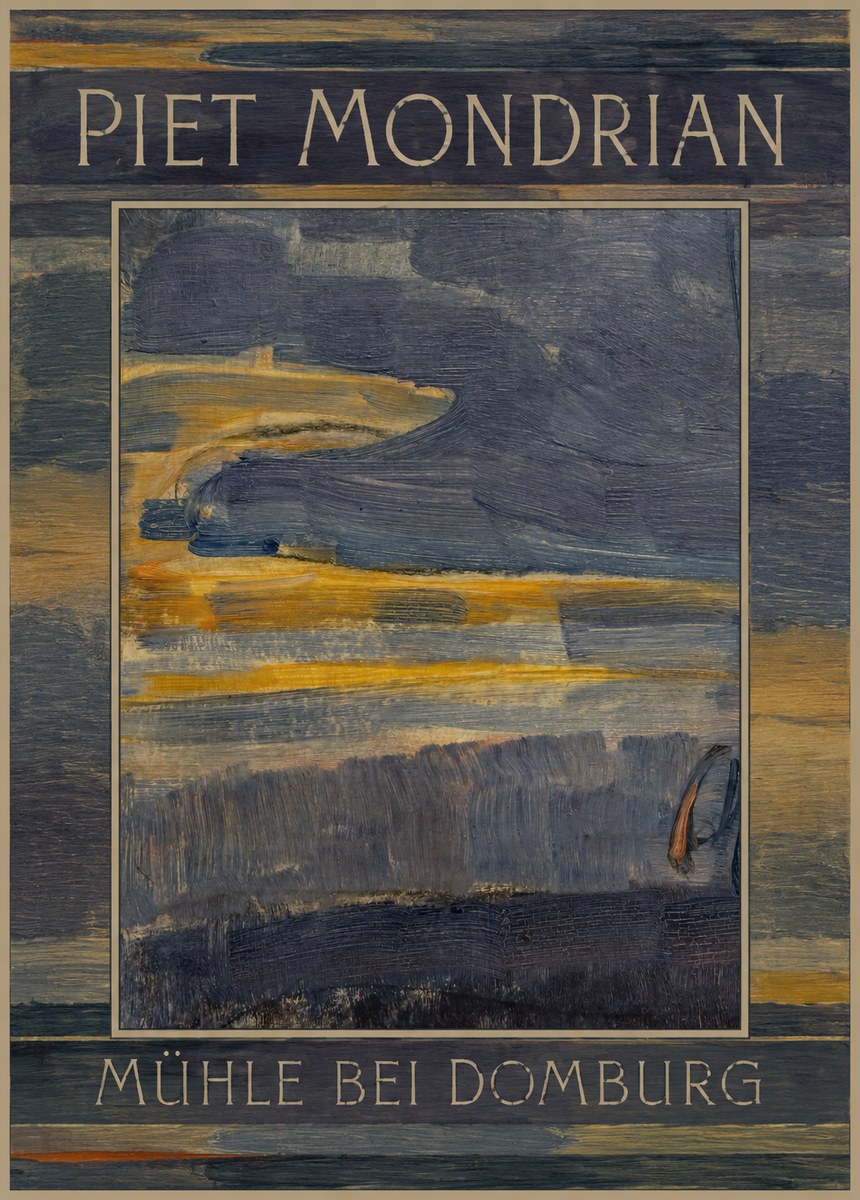 Piet Mondrian Mühle Bei Domburg No1 - Poszter