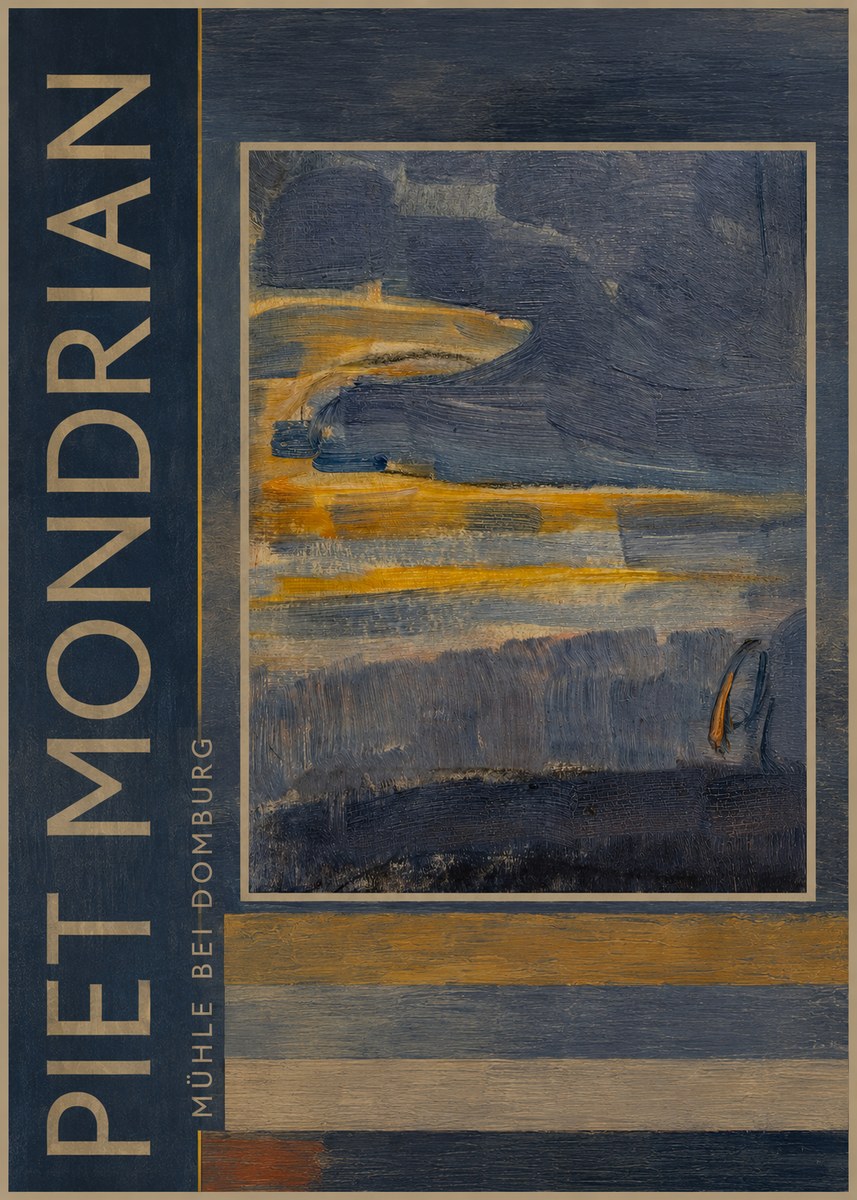 Piet Mondrian Mühle Bei Domburg No3 - Poszter