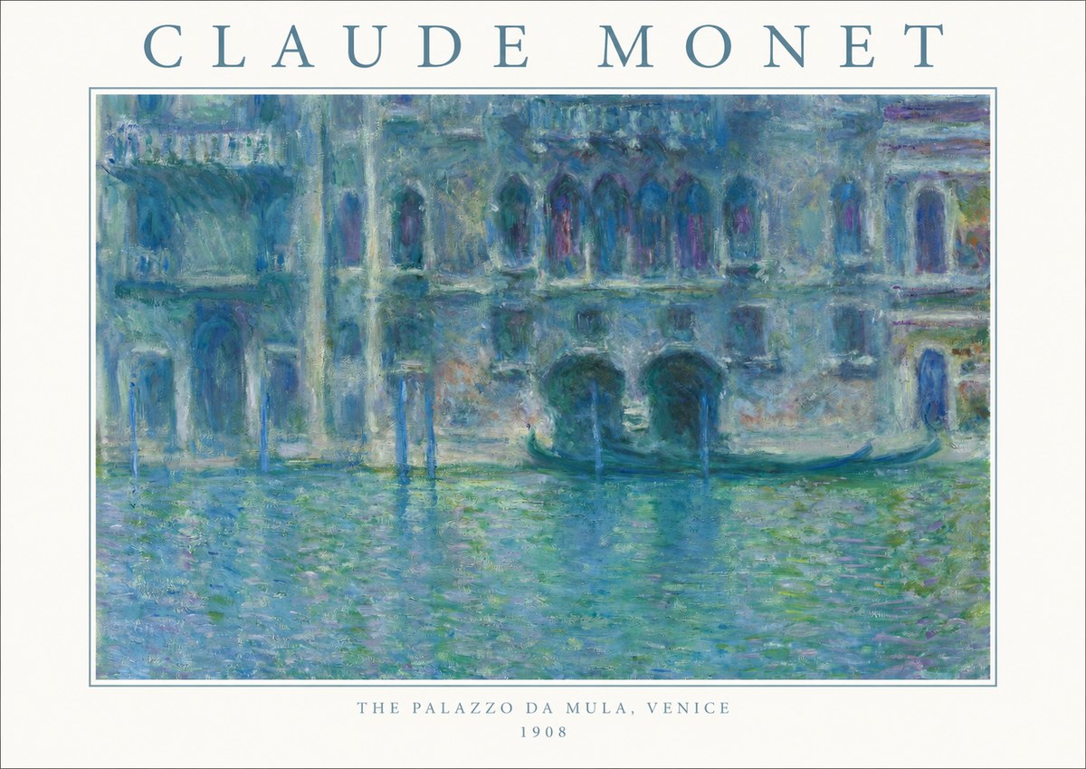 Monet The Palazzo Da Mula, Venice No1 - Poszter