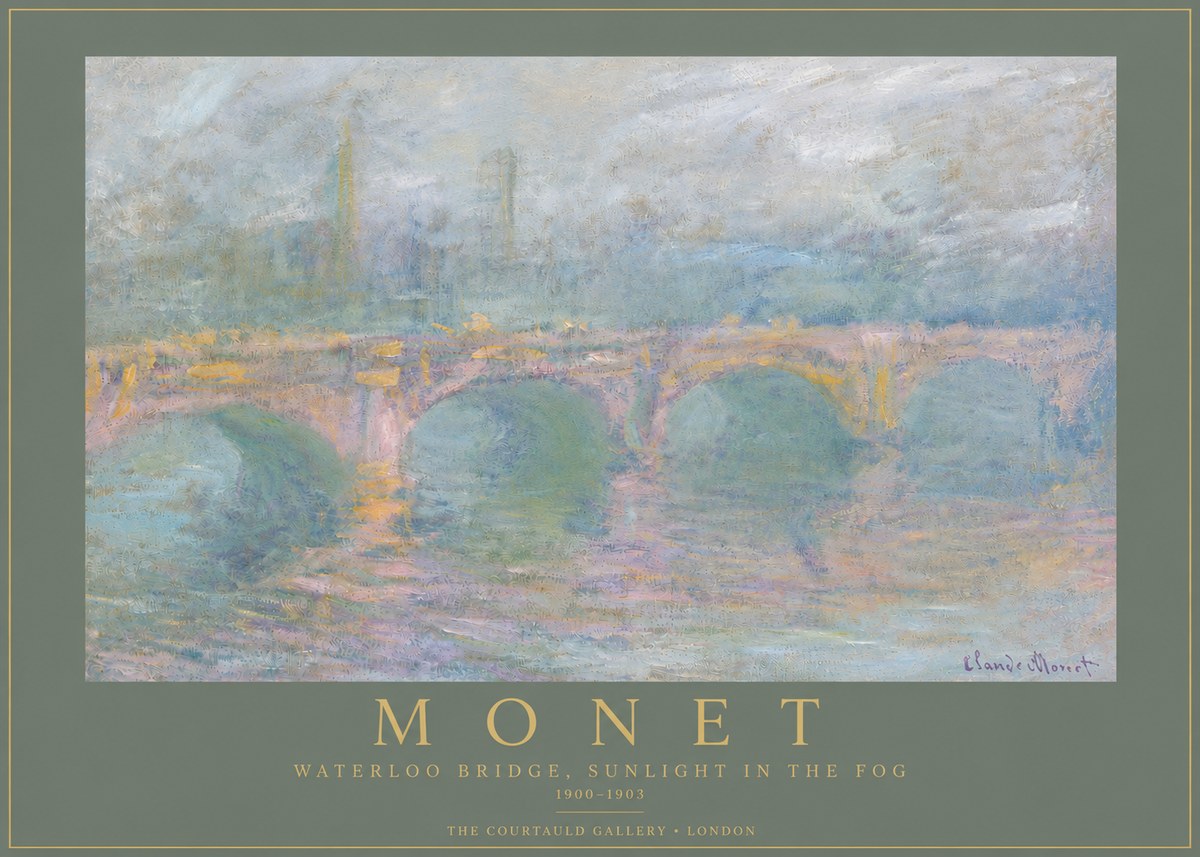 Monet Waterloo Bridge, Sunlight in the Fog I No4 - Poszter